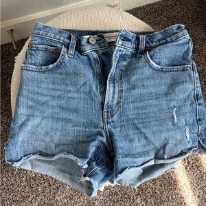 High rise Abercrombie denim shorts
